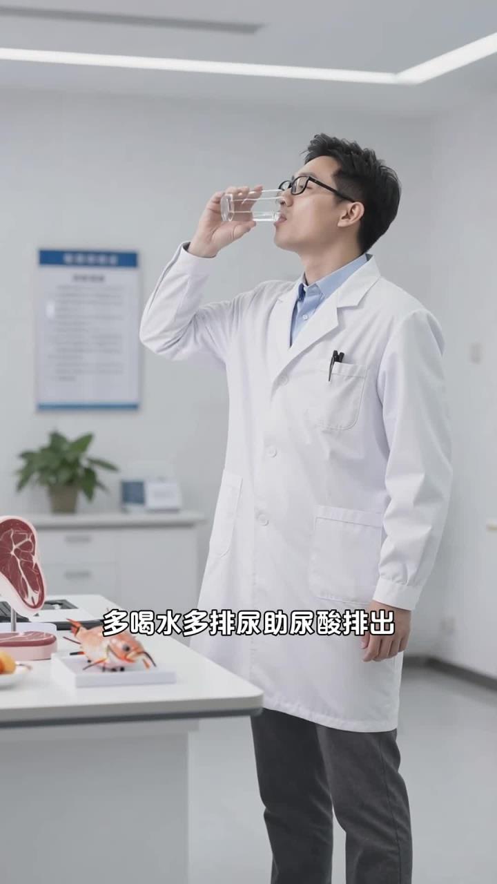 尿酸高远离高嘌呤,多喝水多排尿,关节不痛不肿胀