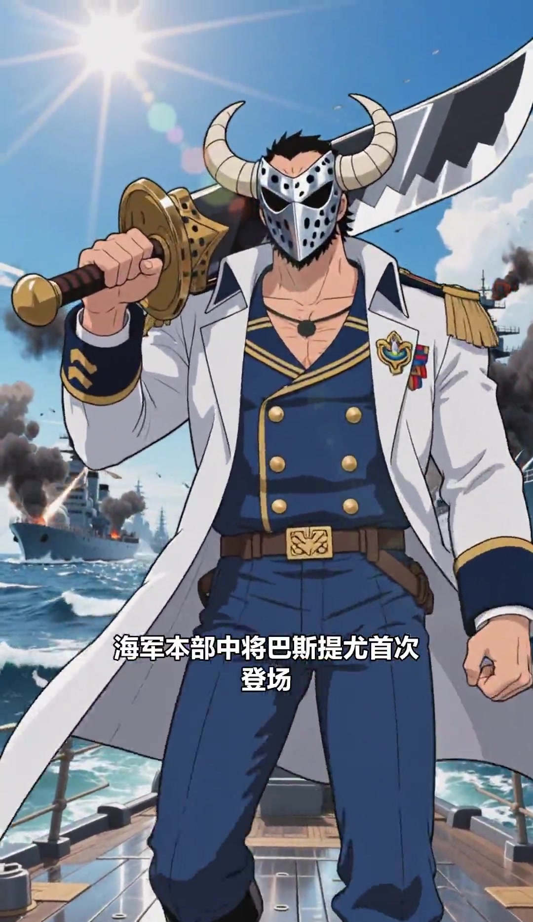 海贼王巴斯提尤巨大斩鲨刀中将
