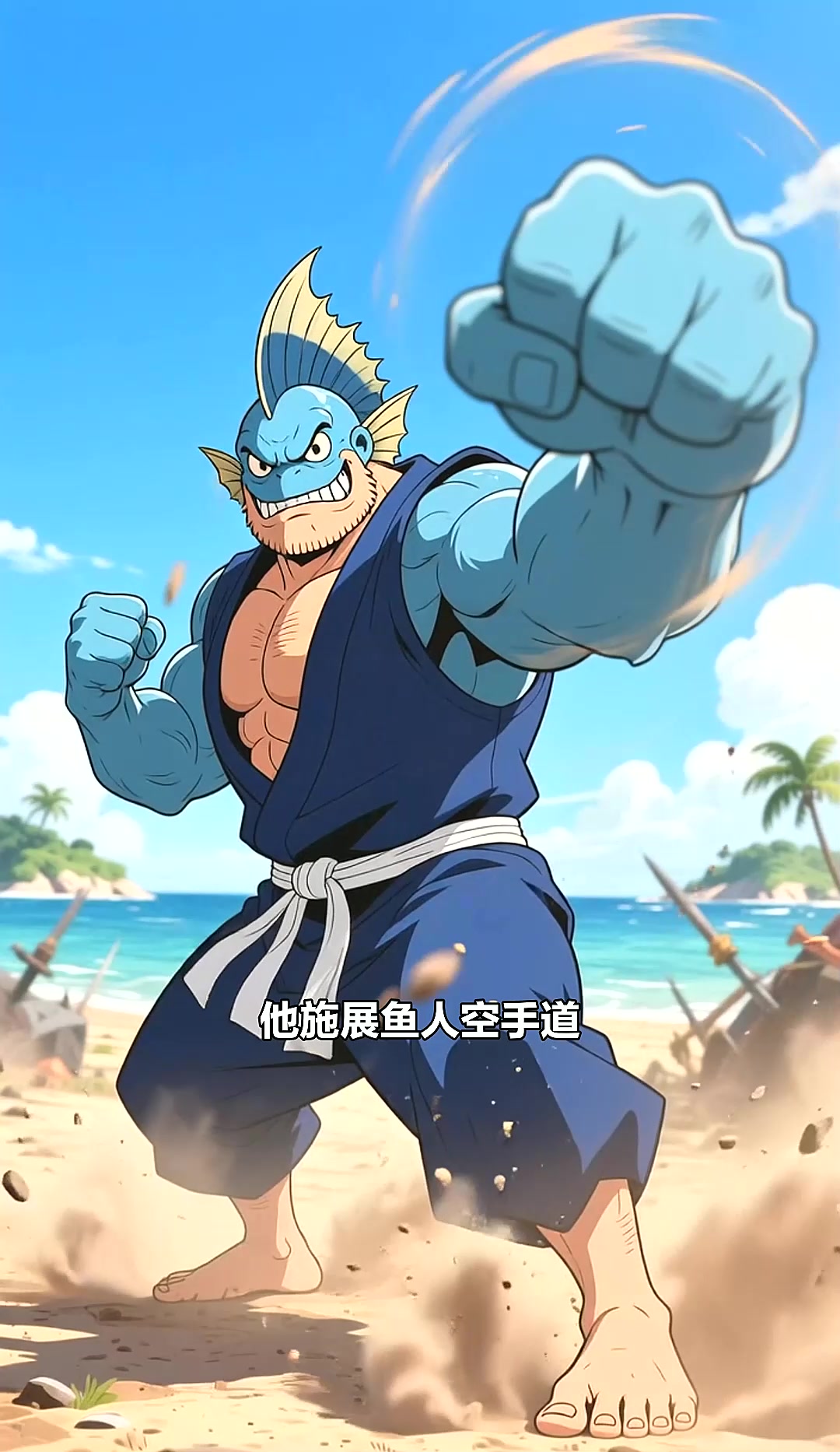 海贼王甚平鱼人空手道的陆战调整
