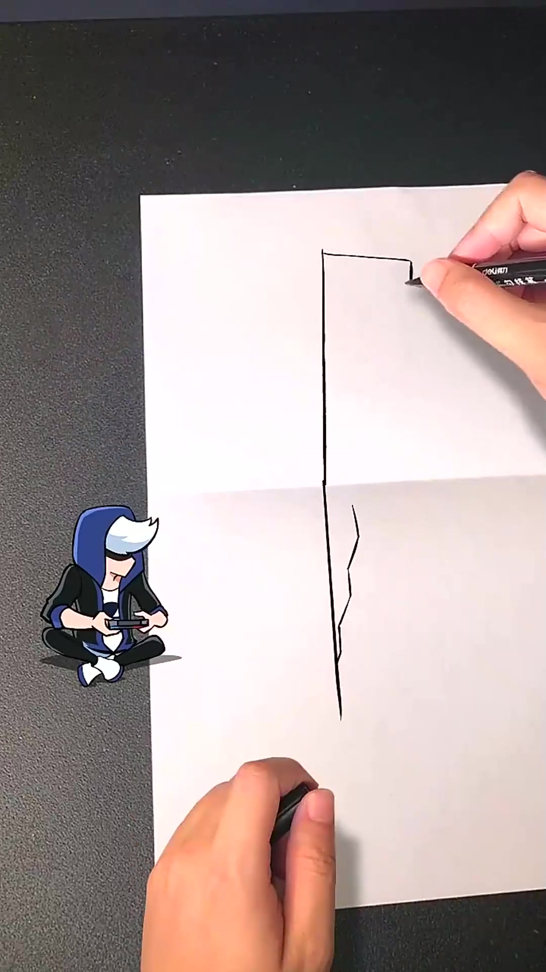 画个立体画……差点打开了异世界的通道