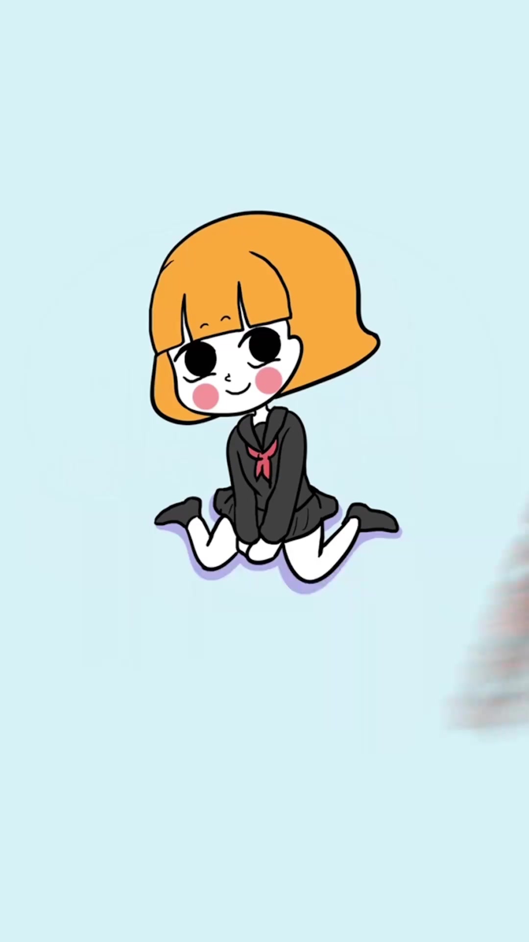 女生鸭子坐的小秘密!