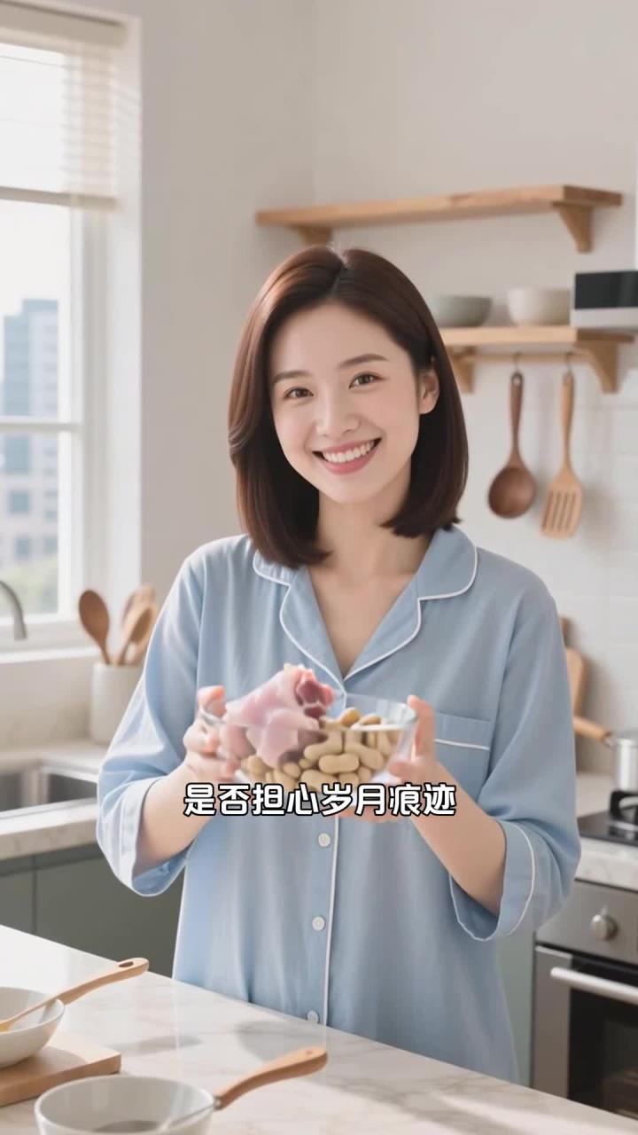 花生 + 猪蹄红枣汤,补充胶原,女性抗衰适配