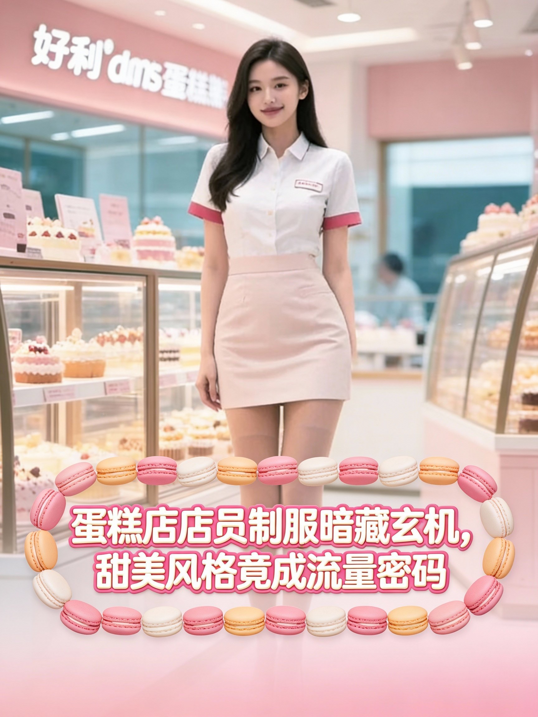 蛋糕店店员制服暗藏玄机，甜美风格竟成流量密码
