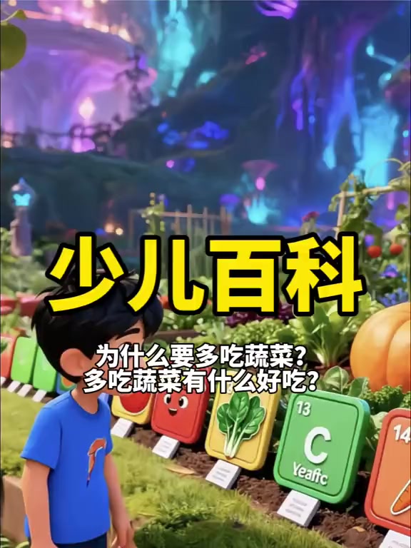 儿童百科动画为什么多吃蔬菜？蔬菜到底有什么好处？