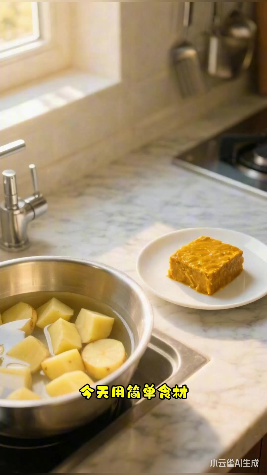 咖喱土豆饭，土豆炖煮，香浓软糯超下饭