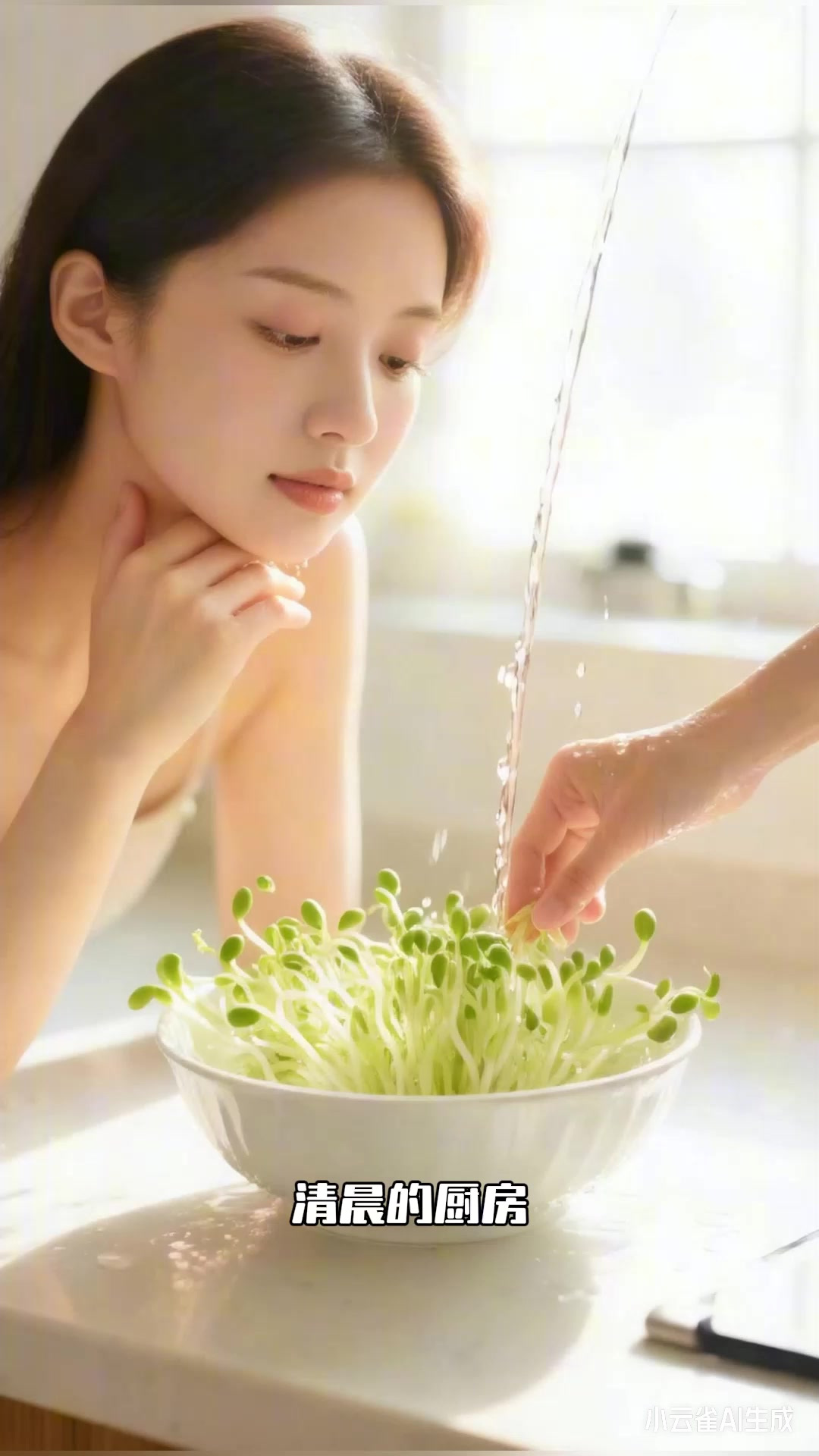 豆芽炒虾仁：从豆芽清洗到虾仁翻炒，清爽解腻超好吃