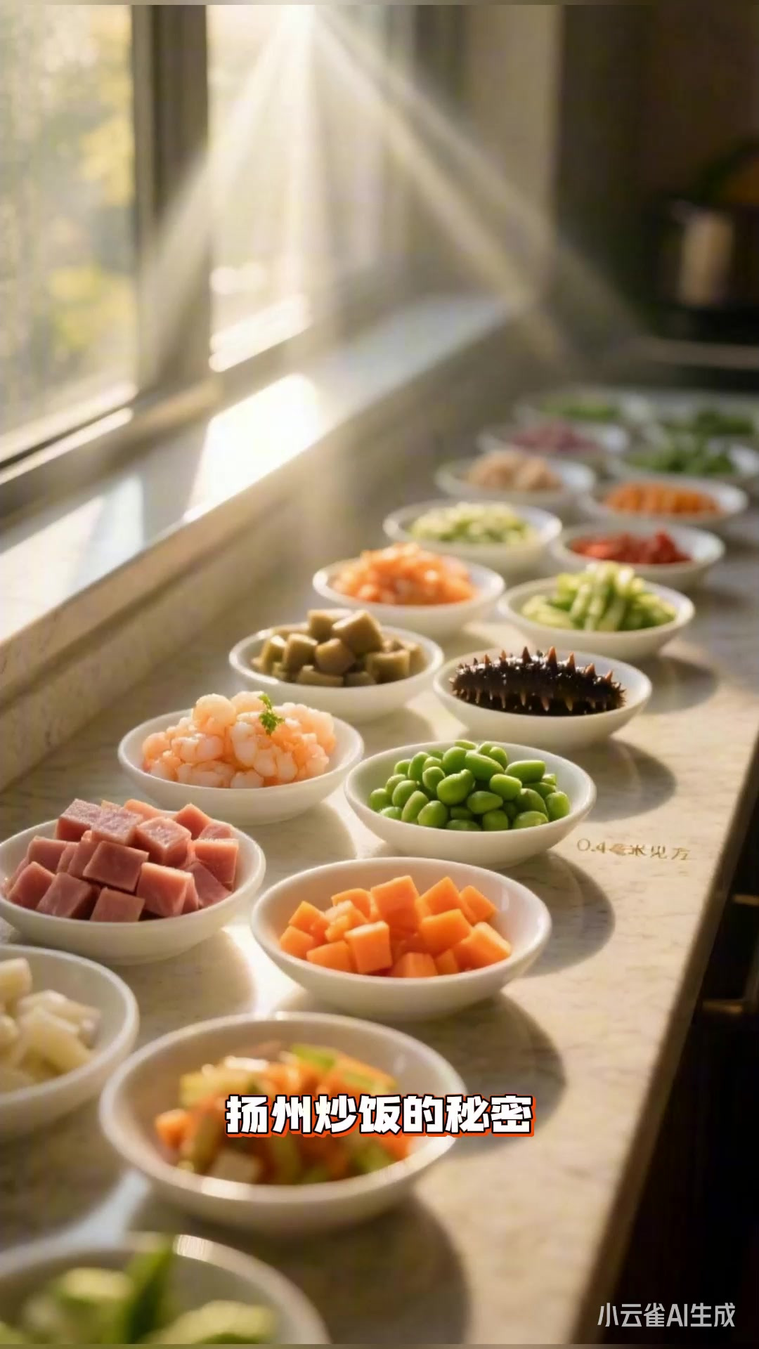 扬州炒饭,配料丰富,鲜香可口超美味
