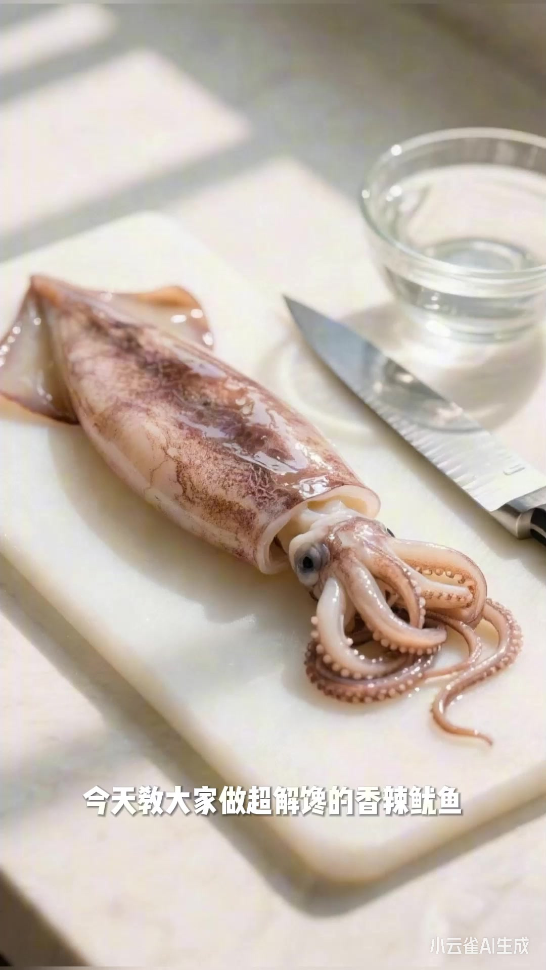 香辣鱿鱼：从鱿鱼切花到爆炒，香辣入味超解馋