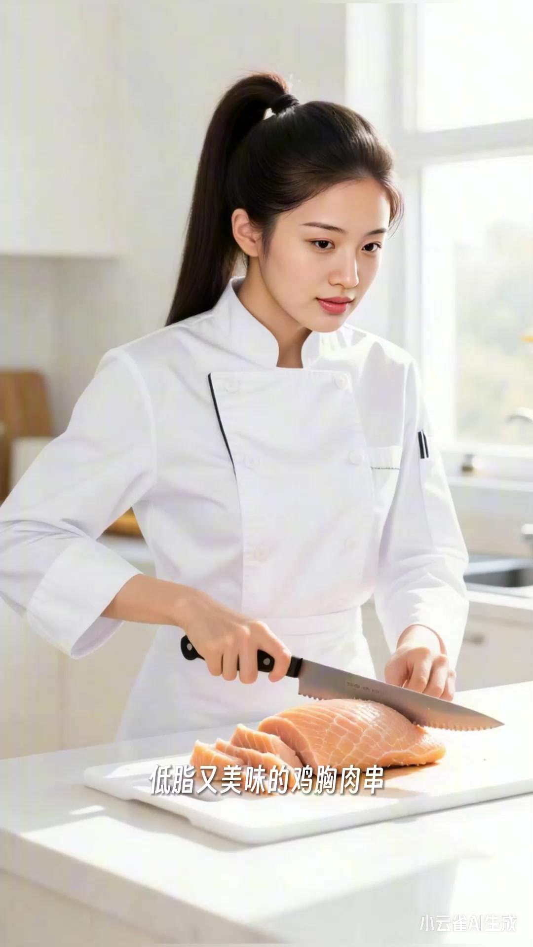 烤鸡胸肉串,黑椒调味,低脂鲜嫩超好吃