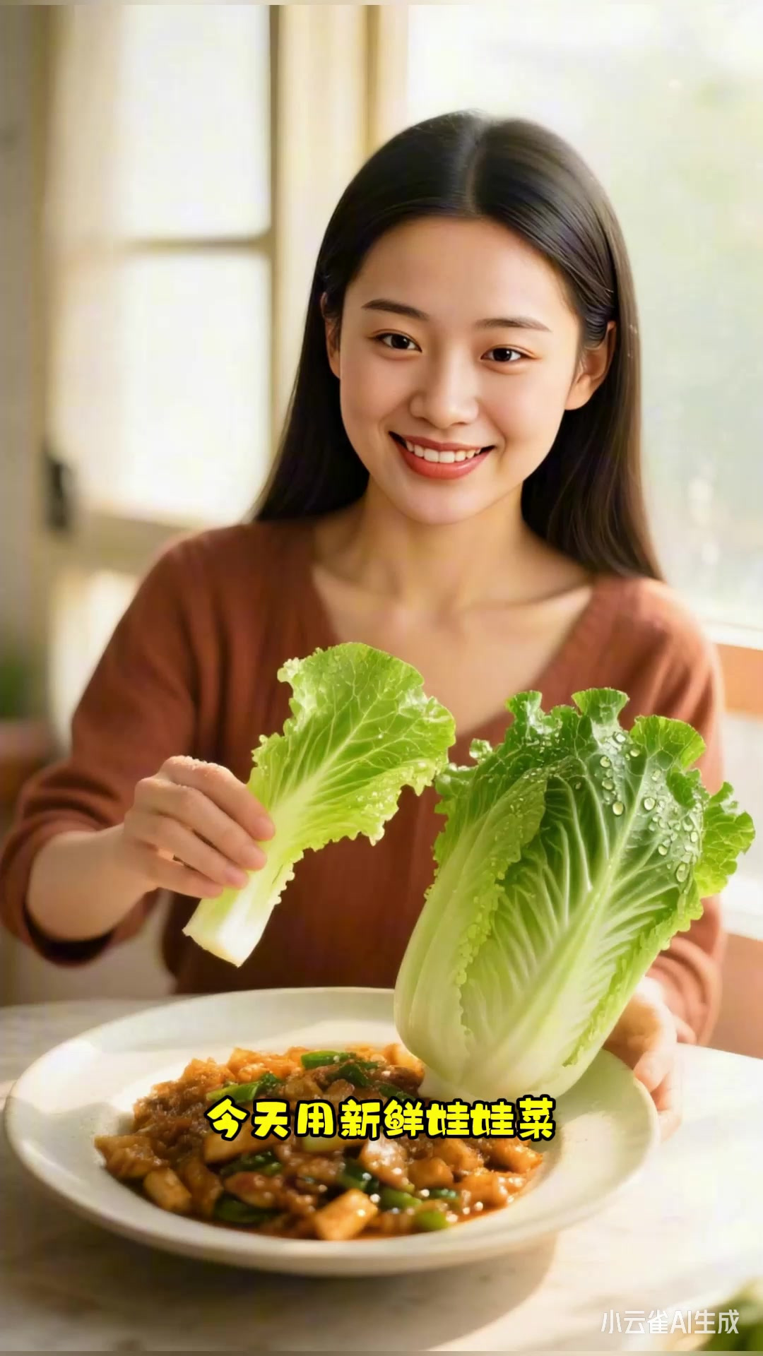 清炒娃娃菜,蒜末爆香,鲜香软糯超好吃