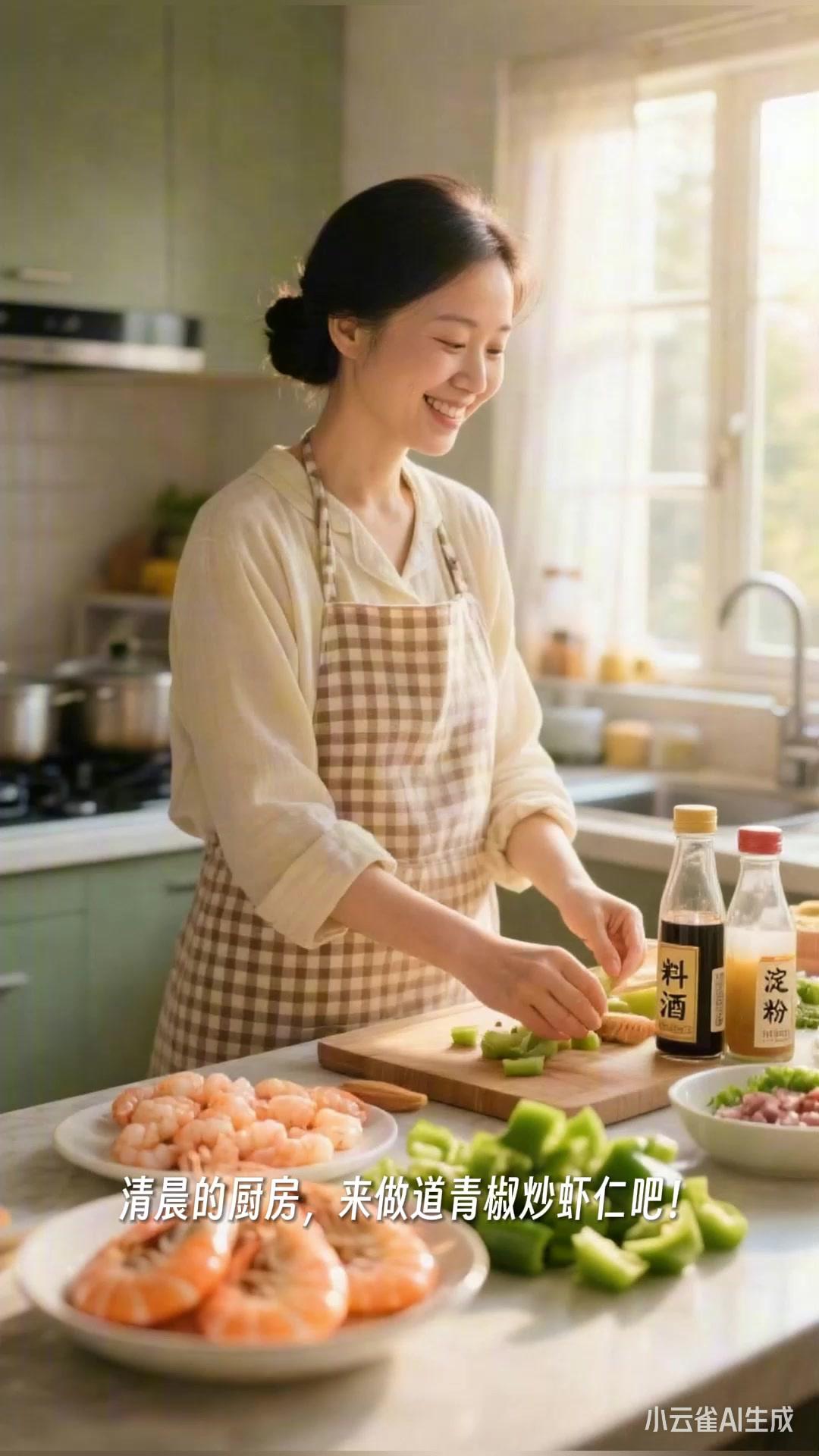 青椒炒虾仁：从虾仁腌制到快炒出锅，鲜香嫩滑超下饭