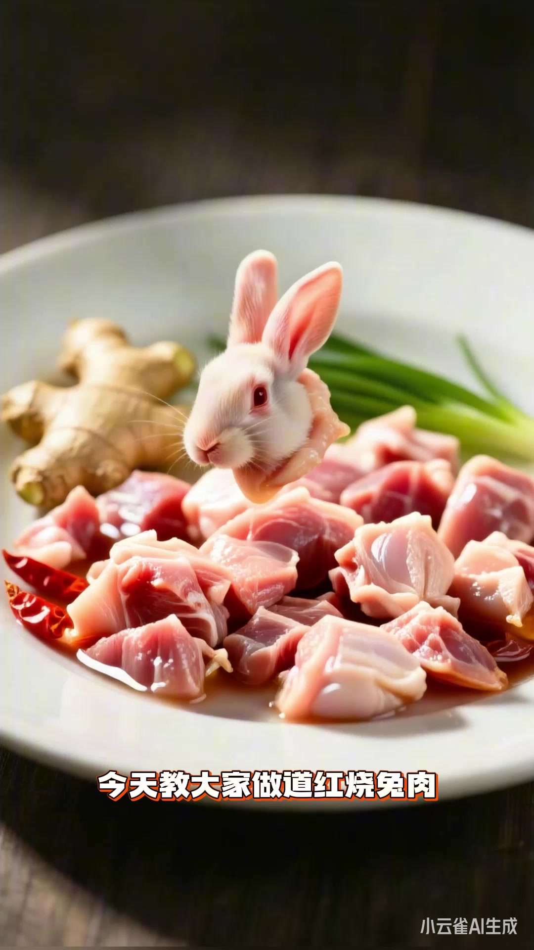 红烧兔肉,焖煮入味,鲜香细嫩超好吃