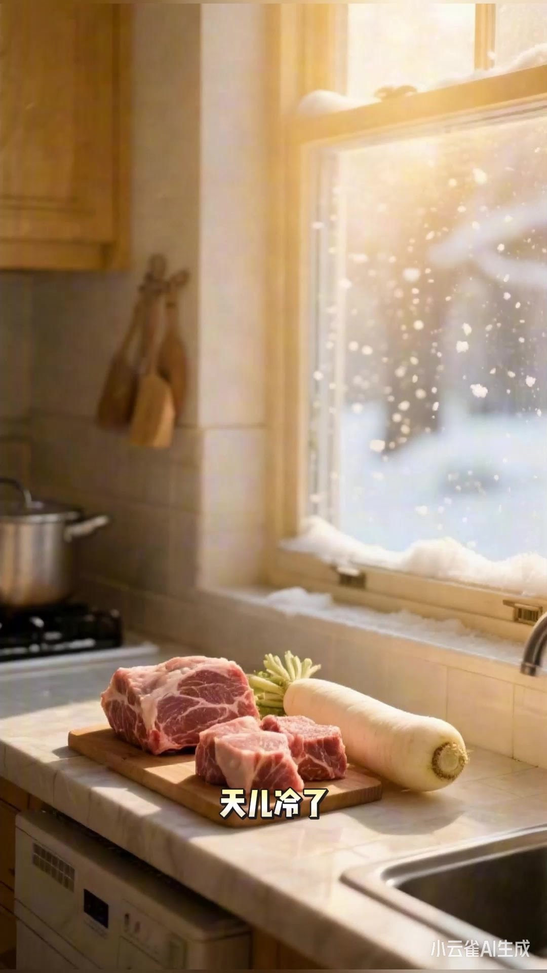 白萝卜羊肉汤:从焯水到慢炖,鲜香暖胃超好喝