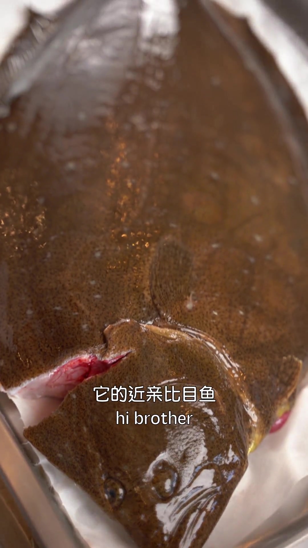 吃牙片鱼刺身，一定要大口大块，才爽快