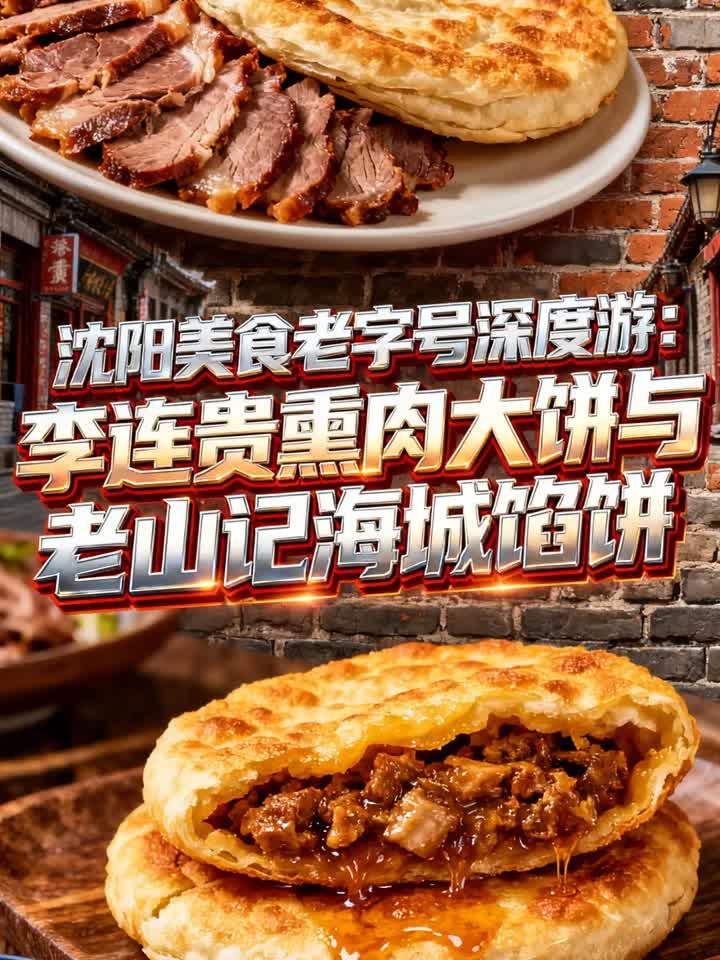 沈阳美食老字号深度游：李连贵熏肉大饼与老山记海城馅饼