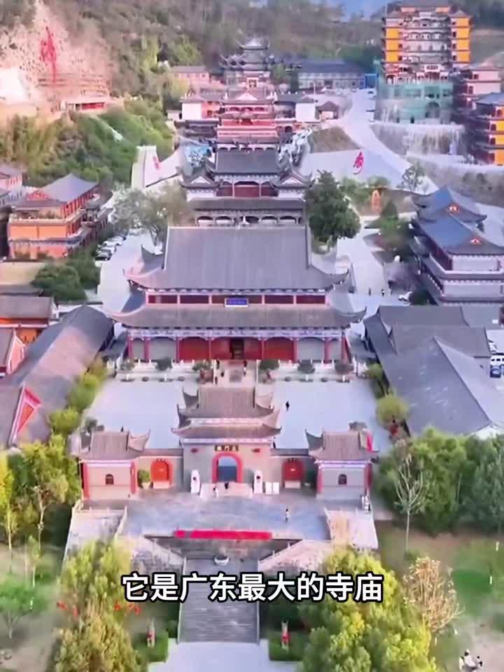 广东最大的寺庙，东华禅寺，停车免费，斋菜免费。