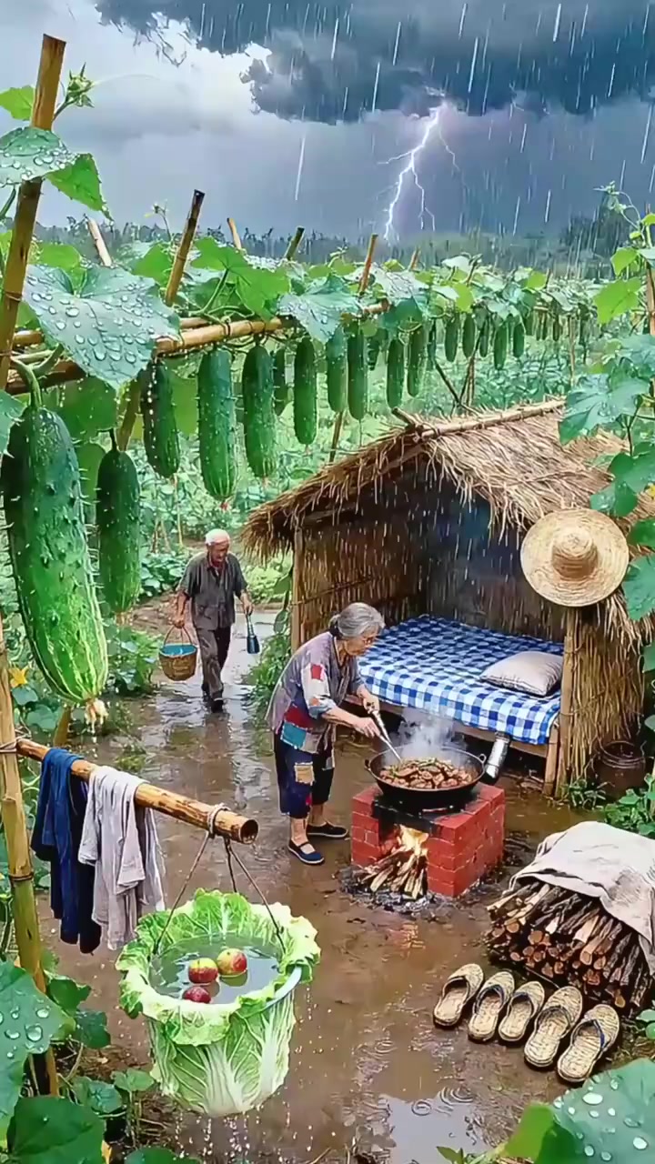 打雷下雨了