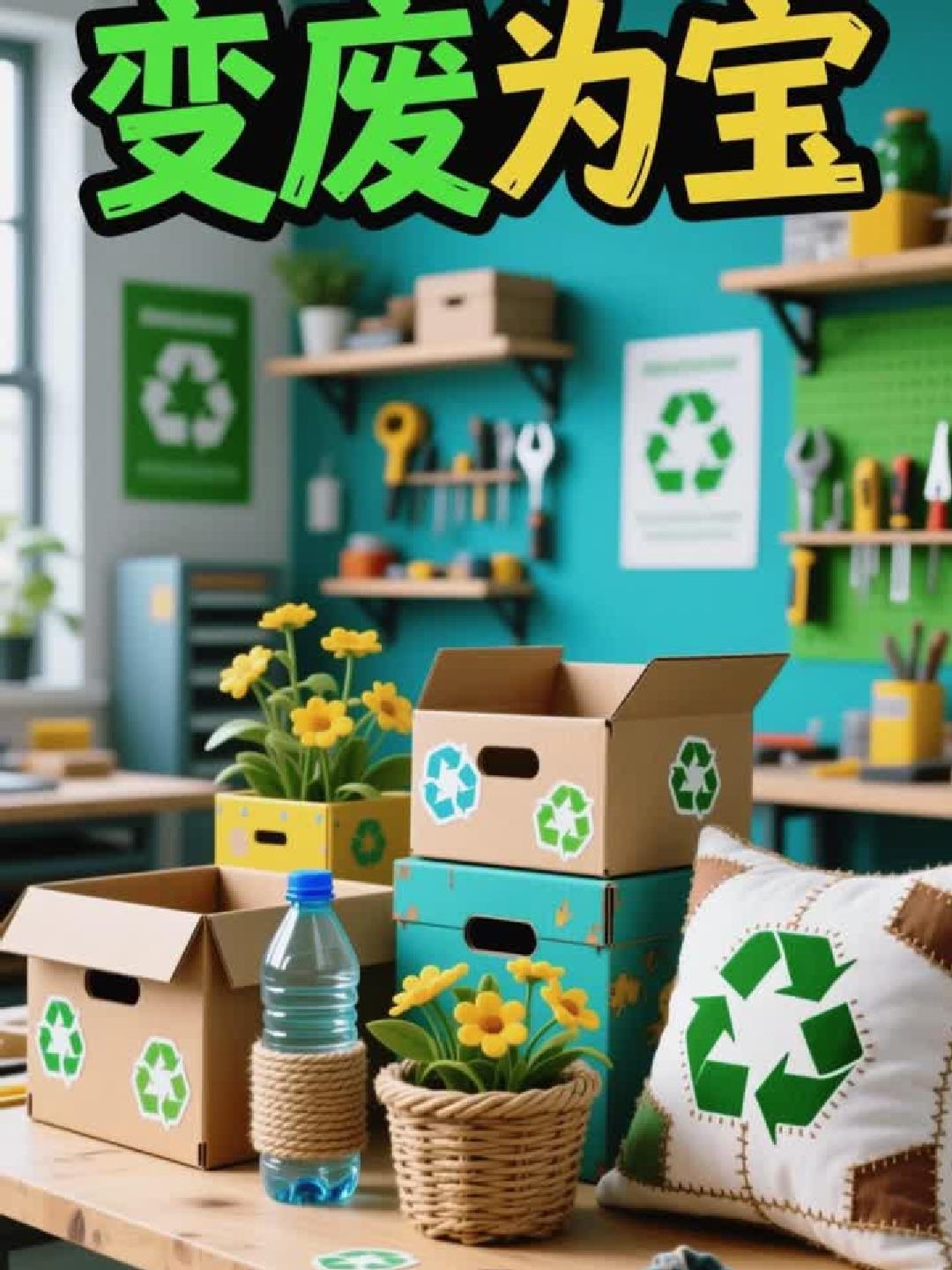 环保手工：用废旧材料做装饰品