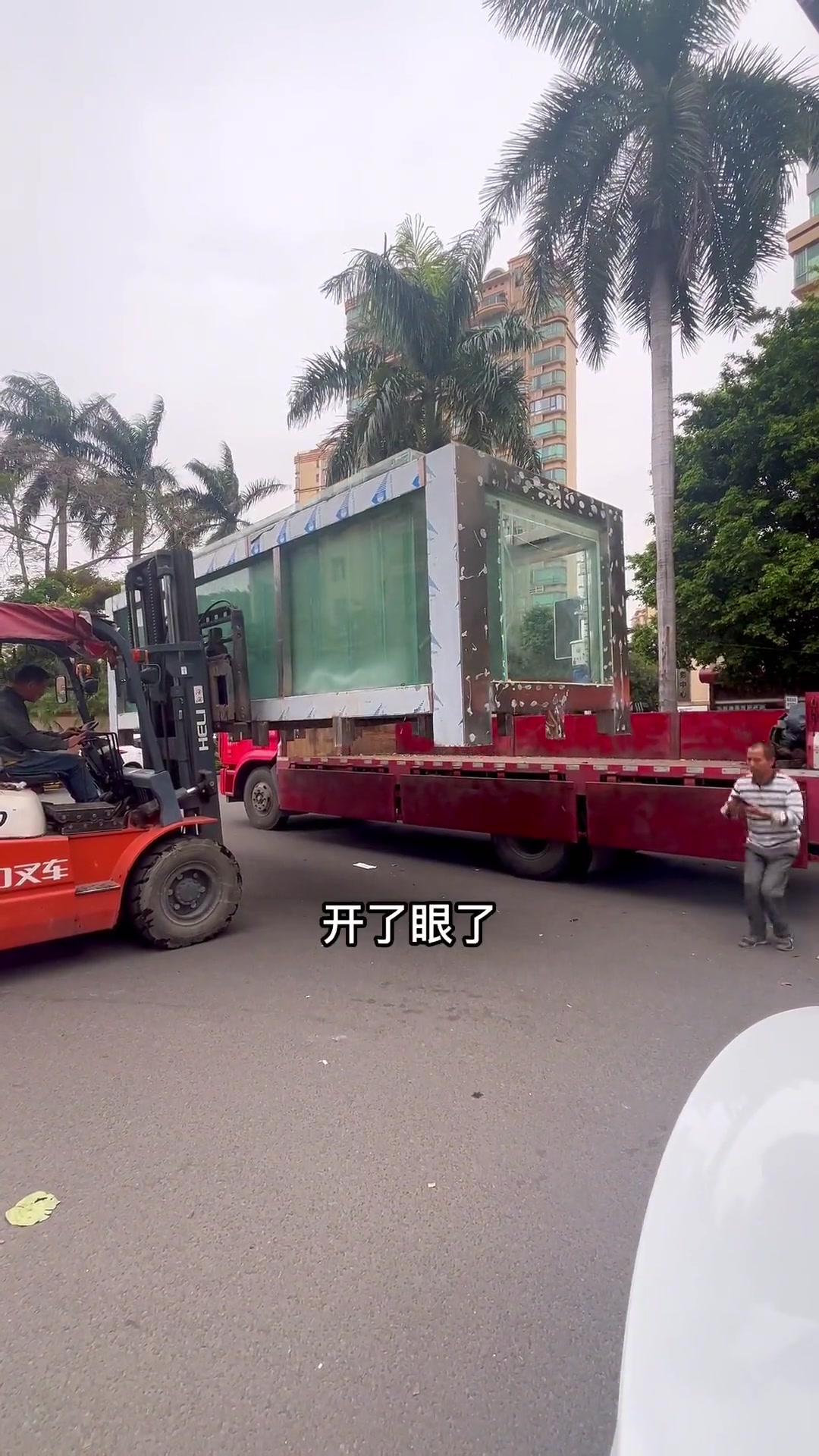 如何搬走5米多长的大型鱼缸，2台大鱼缸只换了1只巴西龟，离谱！