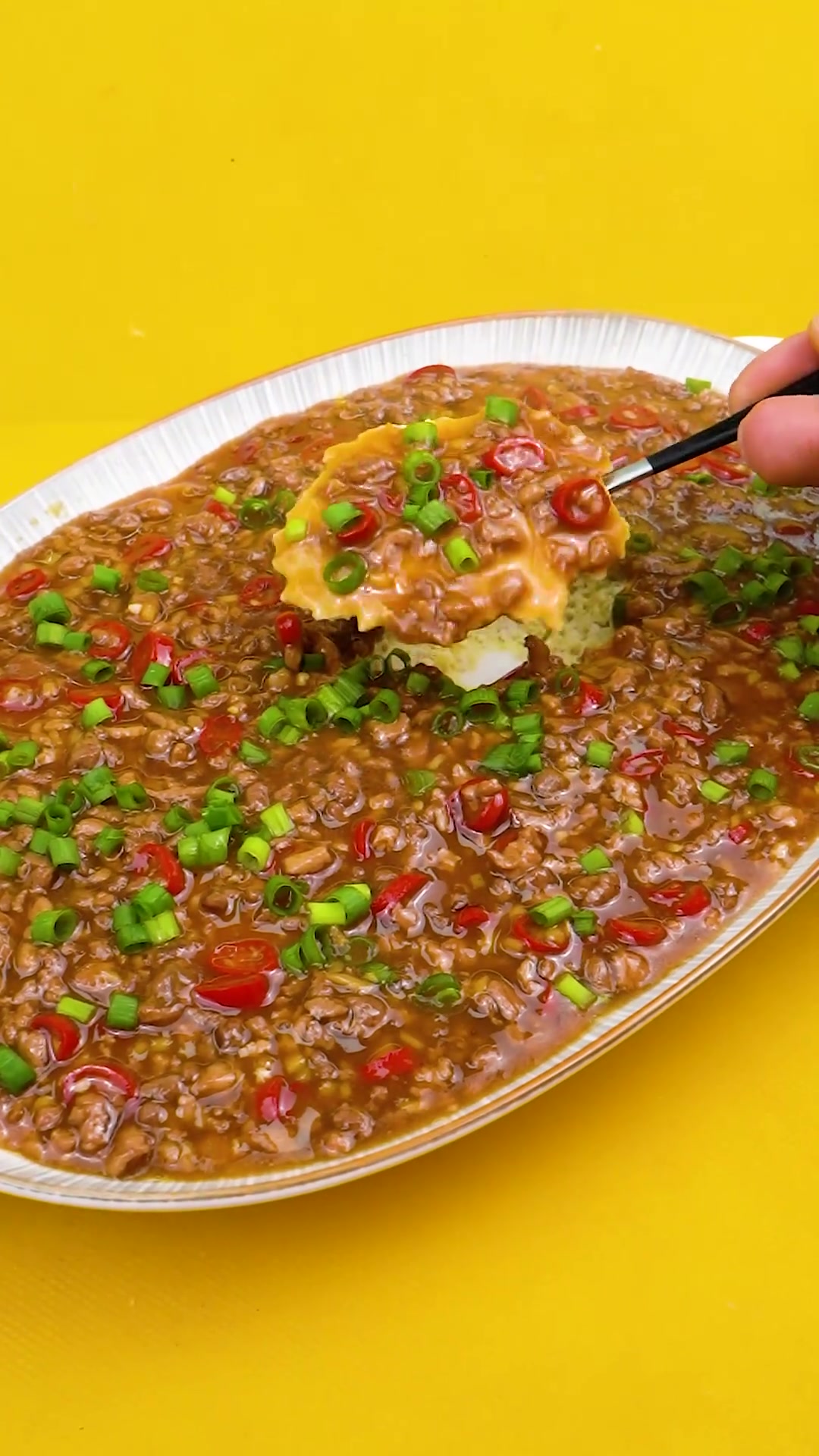 家常菜-肉沫鸡蛋豆腐，精彩美食~持续更新~~