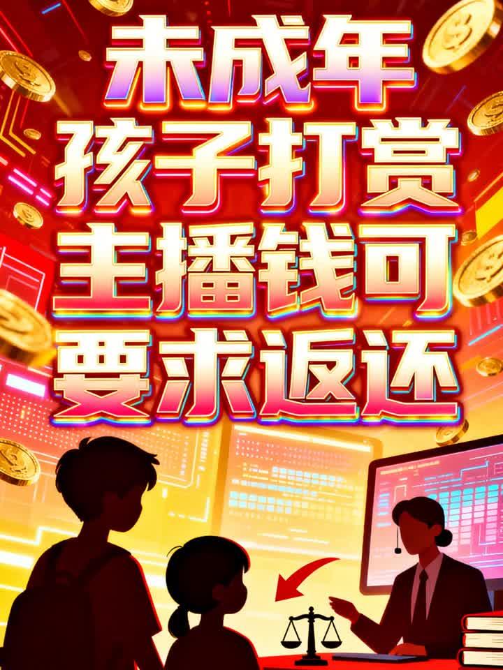 未成年孩子打赏主播钱可以要求返还