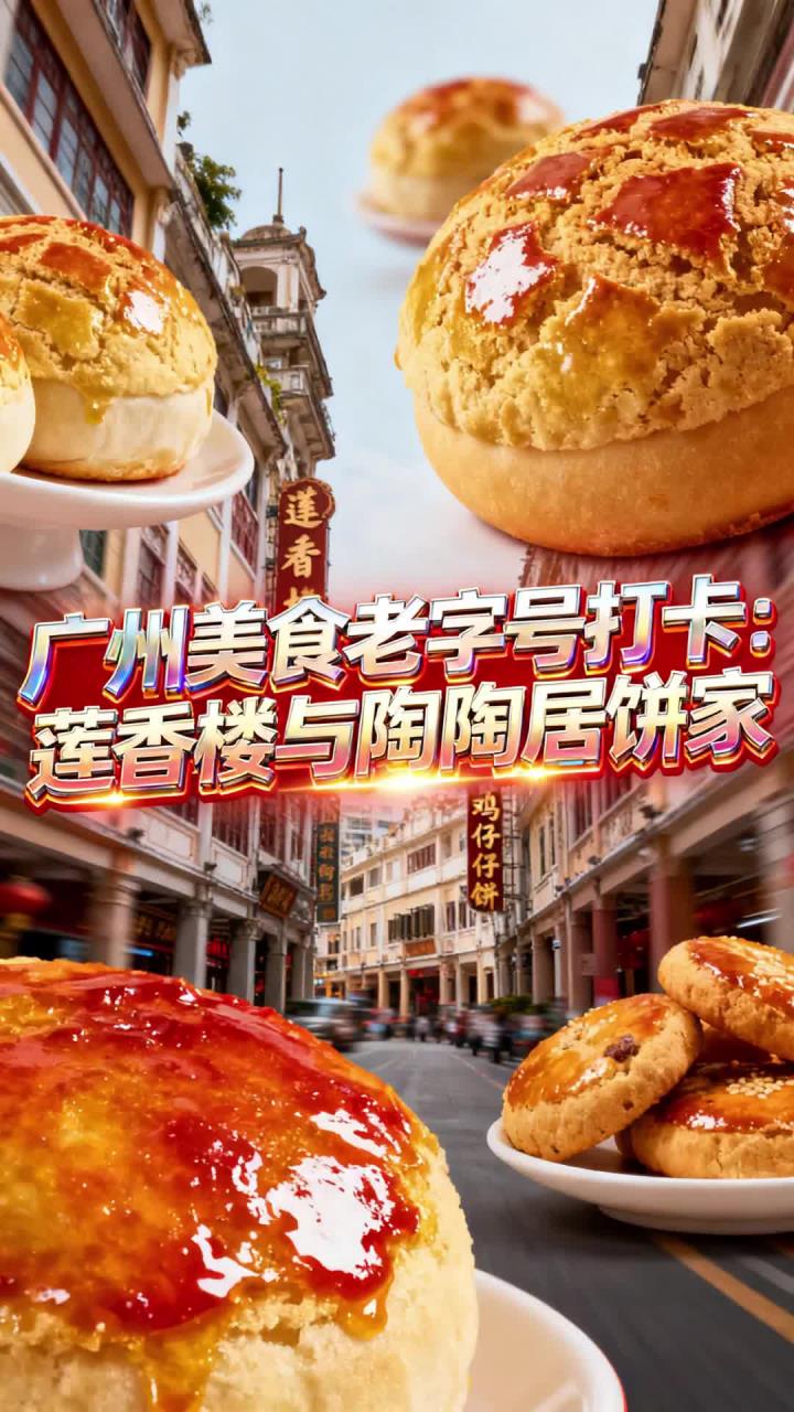 广州经典老字号寻味 品尝莲香楼美味糕点打卡陶陶居特色饼点