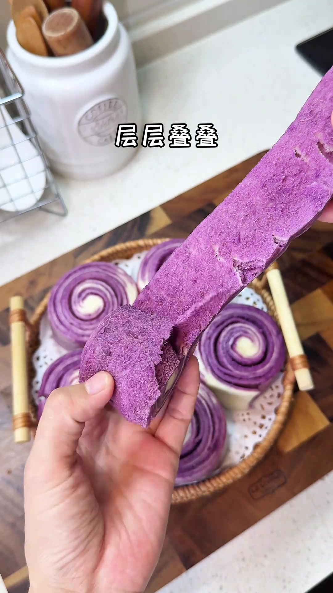 紫薯千层卷蓬松暄软香甜软糯层层叠叠全是馅料大人孩子都爱吃