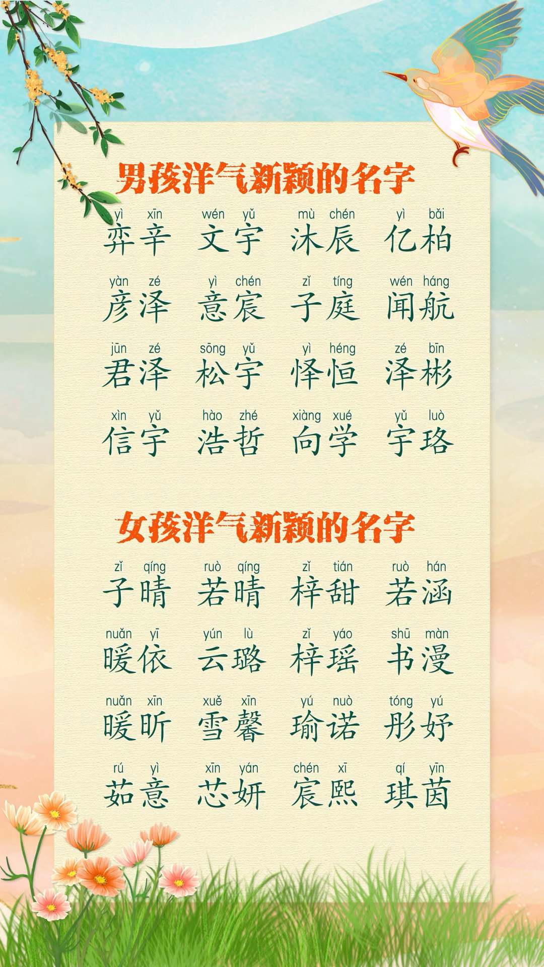 五月份男孩取名大全,洋气新颖的好名字大全
