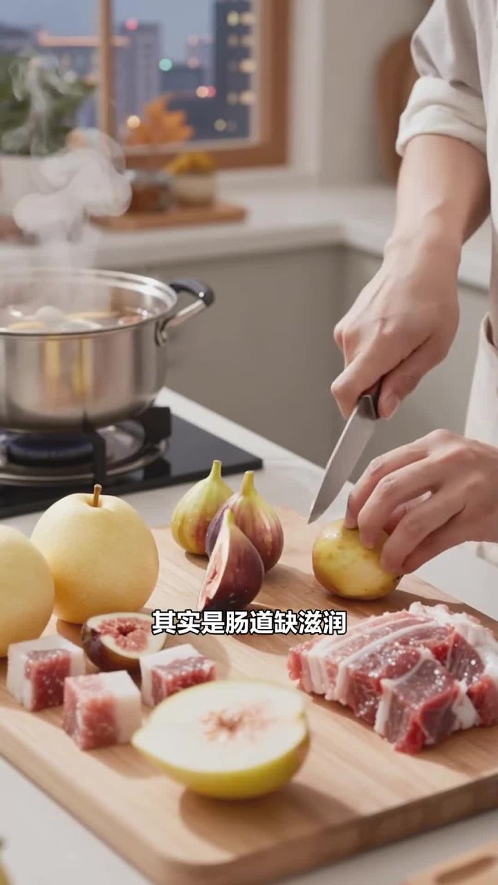 无花果煲汤，润肠顺滑的功效太惊艳！