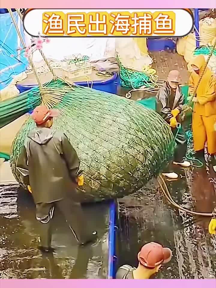 渔民出海捕鱼的场景
