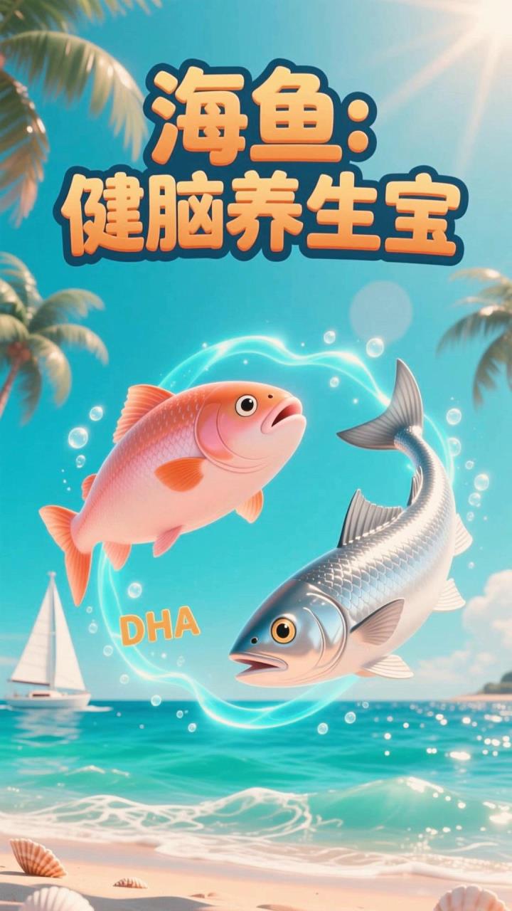 常吃海鱼好!DHA足,健脑养生宝!
