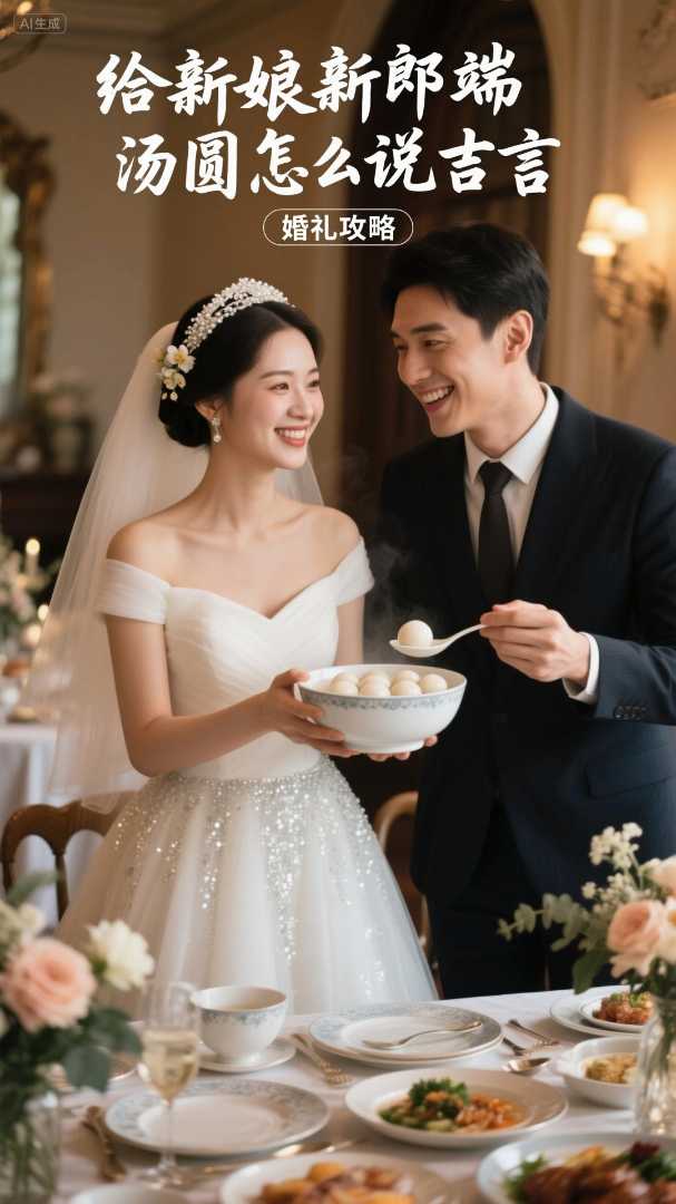 0165.婚礼攻略之给新娘新郎端汤圆怎么说吉言