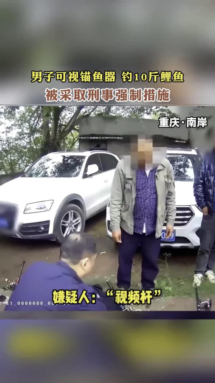 男子可视锚鱼器,钓10斤鲤鱼,被采取刑事强制措施