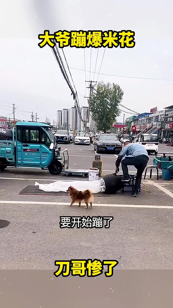 搞笑系-大爷蹦爆米花刀哥惨了搞笑配音