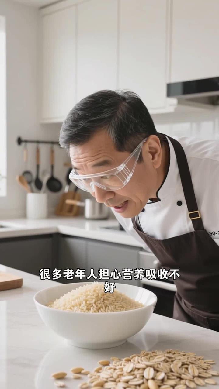 老年人补维生素 B 粥!健康养生做法,易吸收～