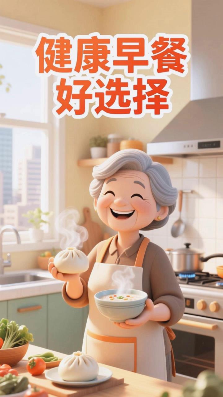 养生从早餐均衡!包子粥,传统美味!