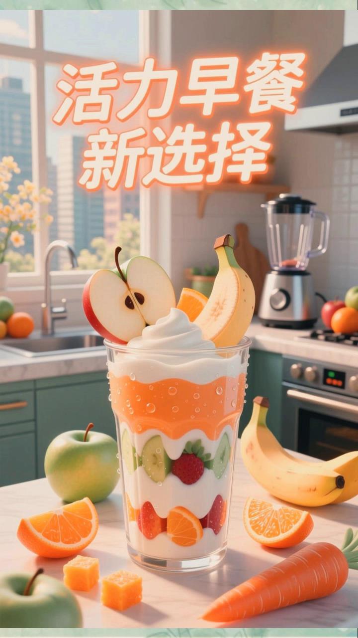 养生早餐，果汁奶昔新选择