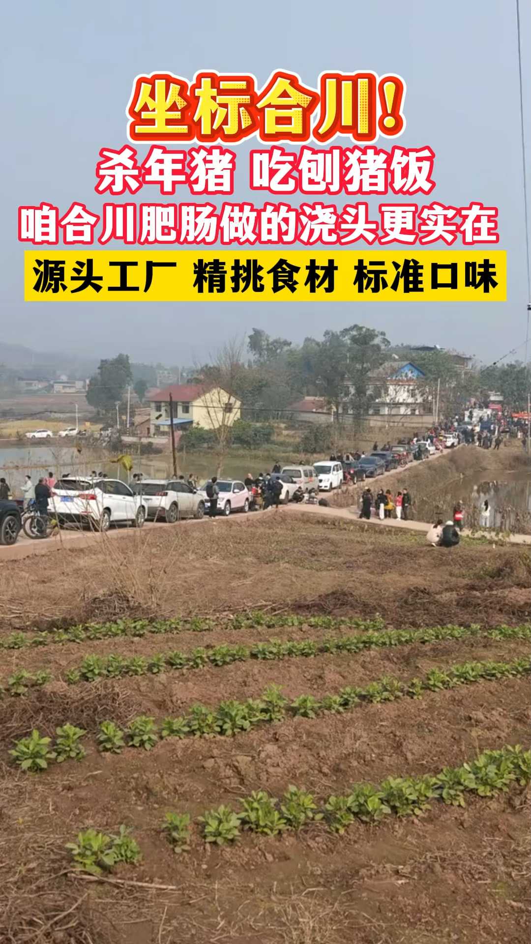 杀年猪,吃刨猪饭,合川肥肠做的浇头更实在!
