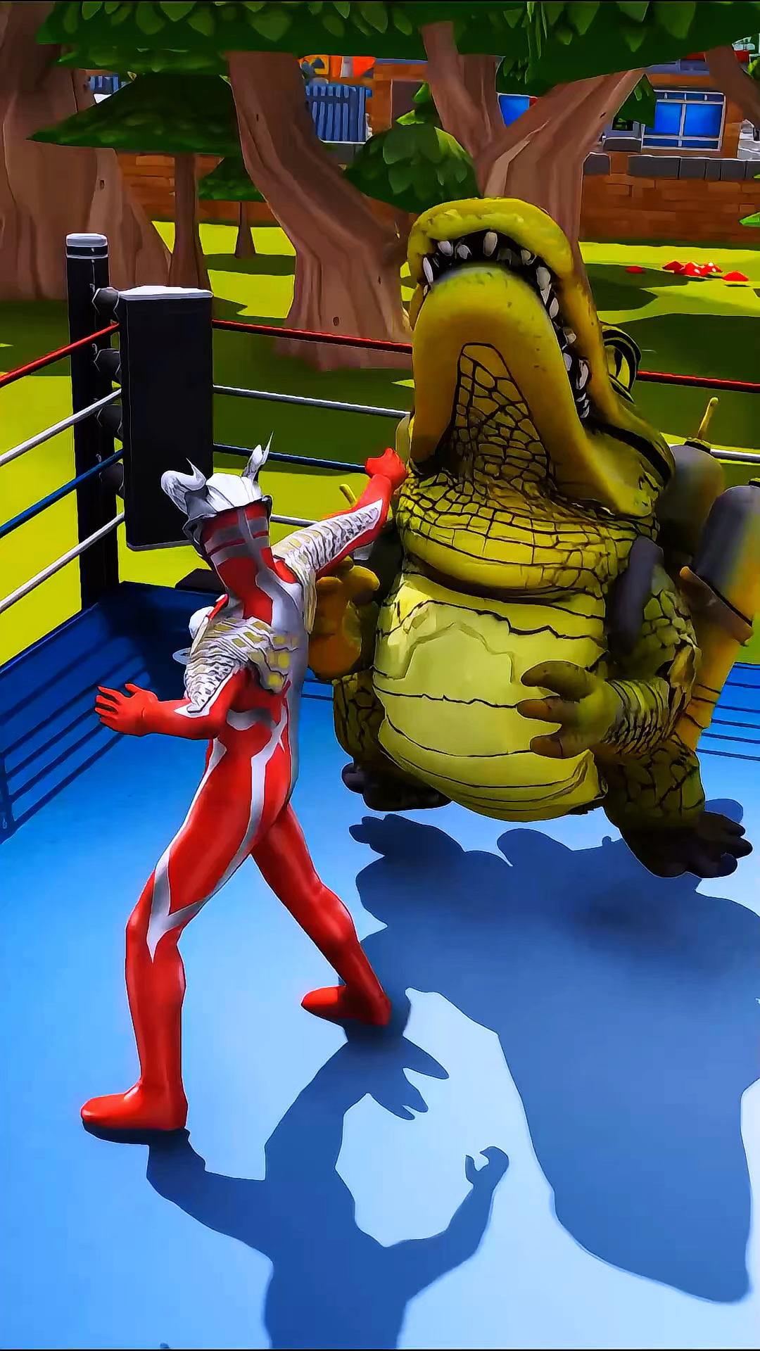 鳄鱼战神被赛罗揍的回家找妈妈#奥特曼儿童动画片 #奥特曼打怪兽