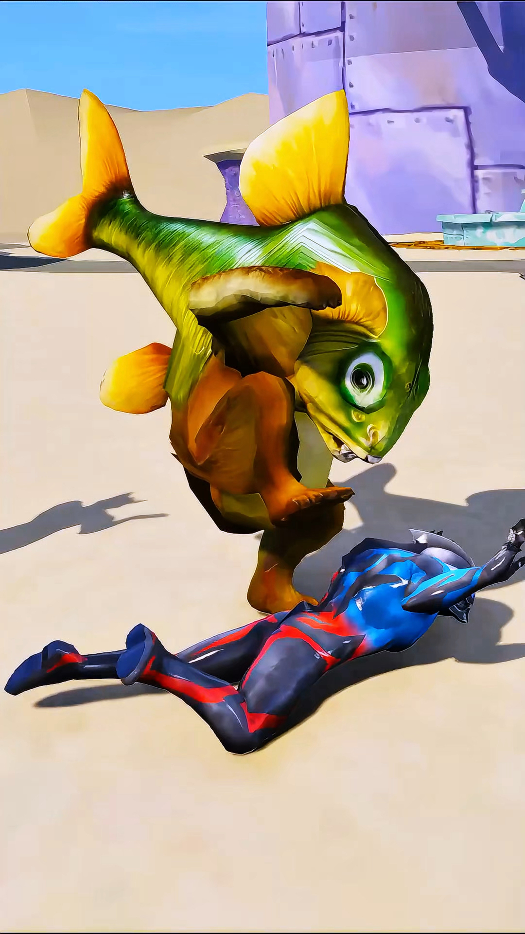 嚣张的鱼头怪被赛罗揍哭了#奥特曼 #奥特曼儿童动画片 #儿童动画