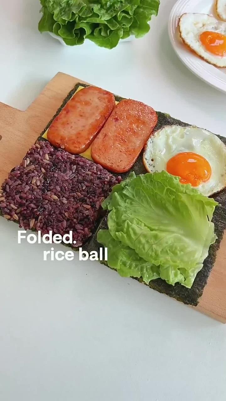 春游_露营小食,4款简单好吃折叠饭团