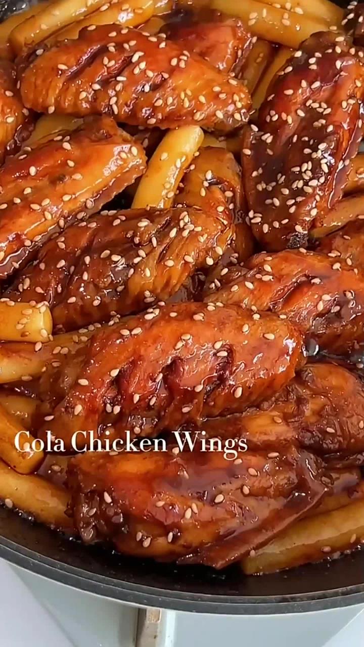 可乐鸡翅炒年糕,无法拒绝的香甜软糯