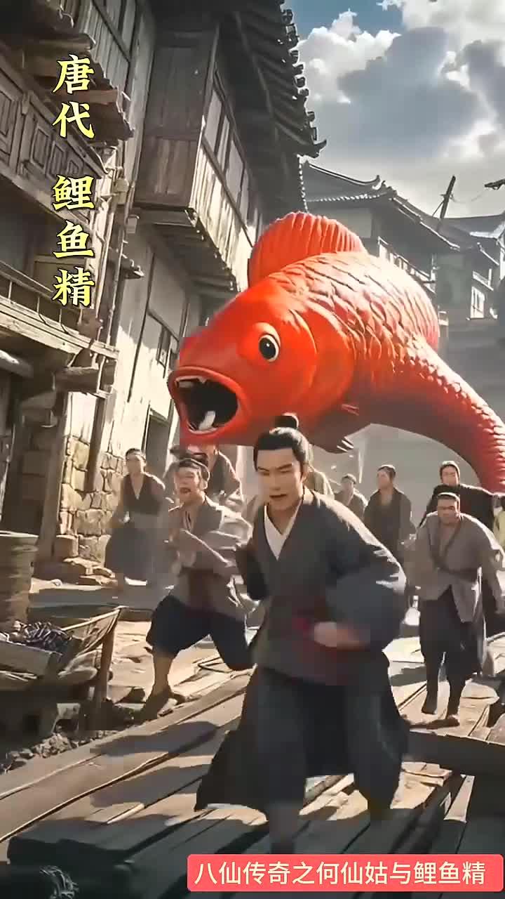 八仙传说之何仙姑与鲤鱼精 虚构演绎，仅供娱乐 神话场景，纯属虚构