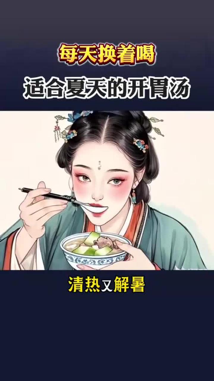 夏天要多喝的六道开胃汤,每天换着喝