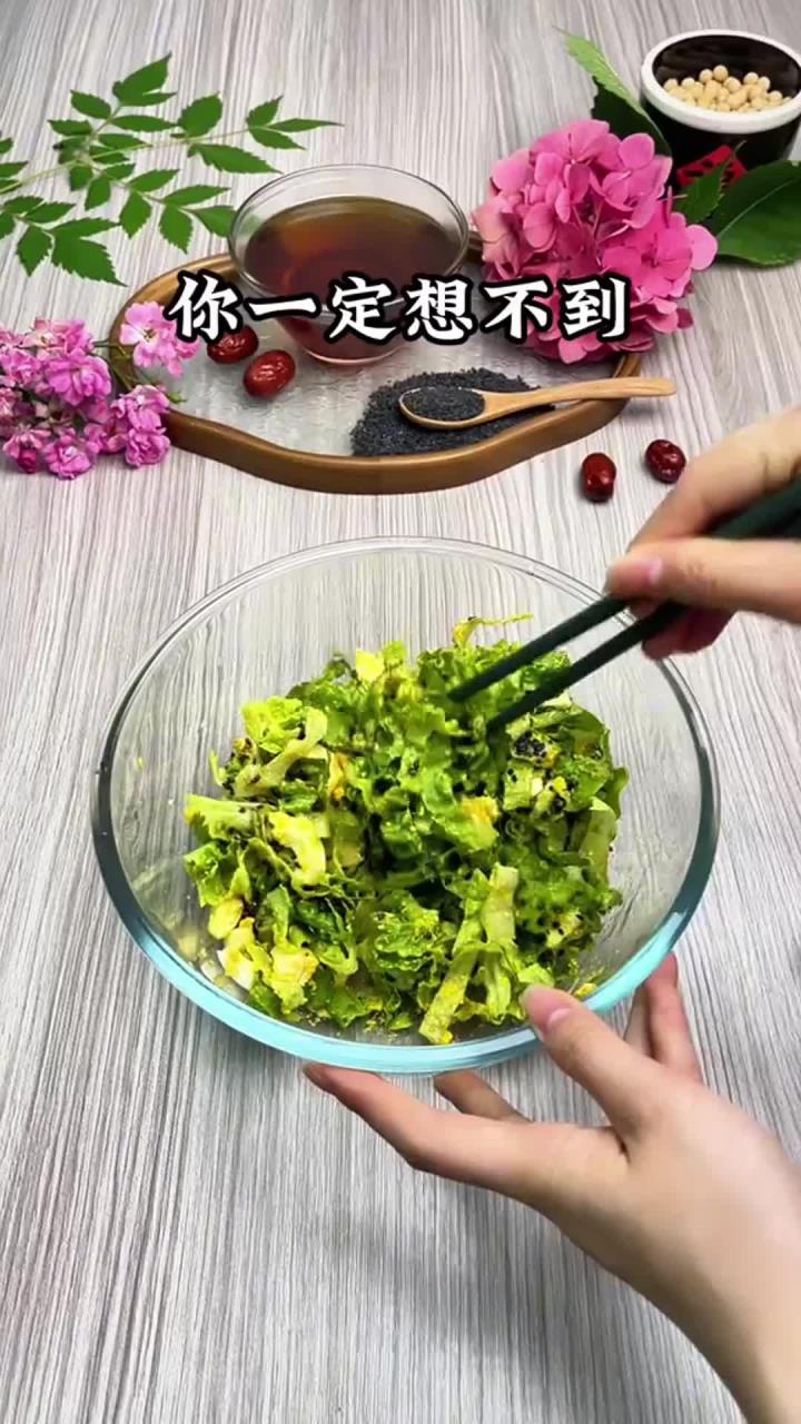 生菜拌鸡蛋养生食谱健康饮食搭配今天吃什么教程