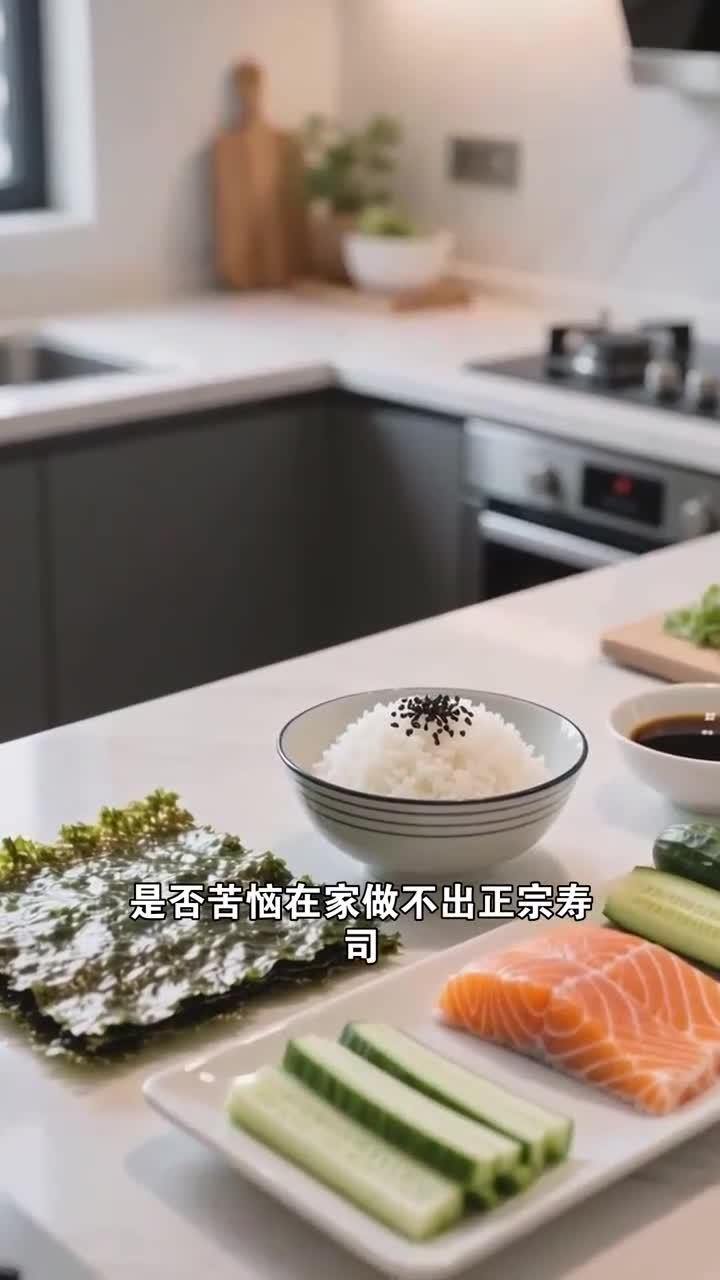 寿司制作,清爽又美味,日式家常菜