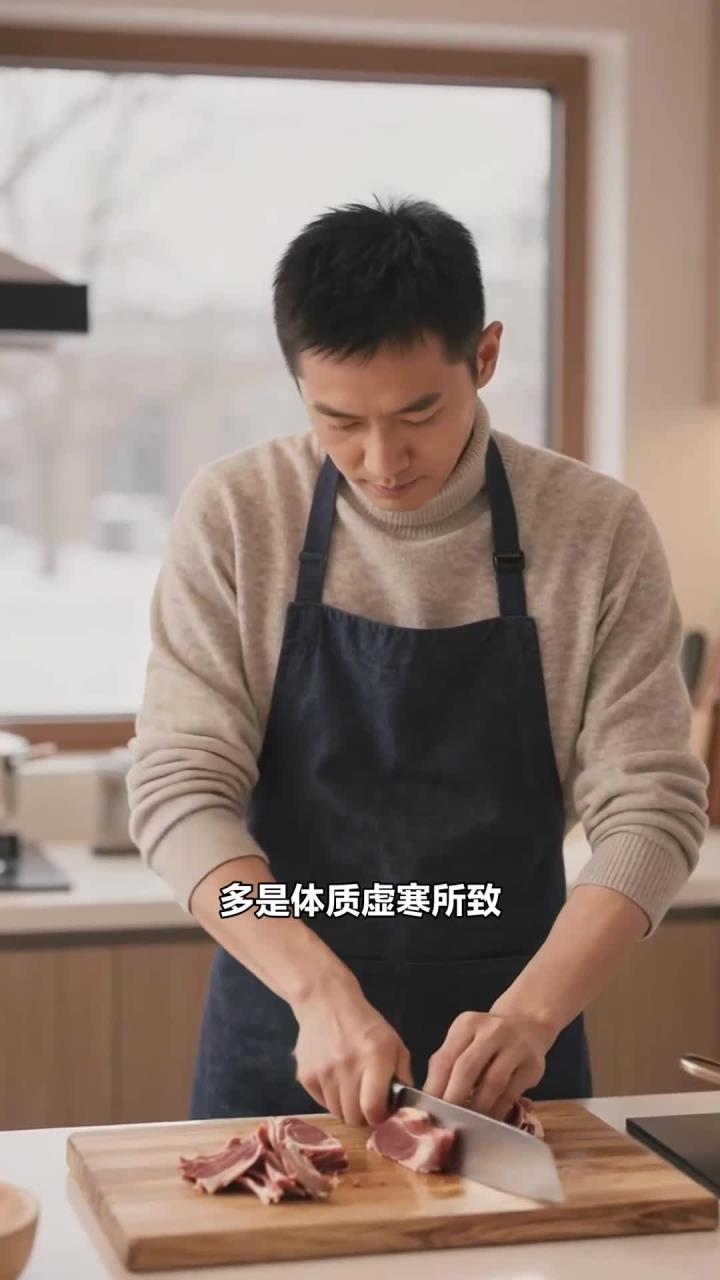 冬季手脚冰凉怕冷 + 吃份羊肉粥 + 暖身驱寒强体质
