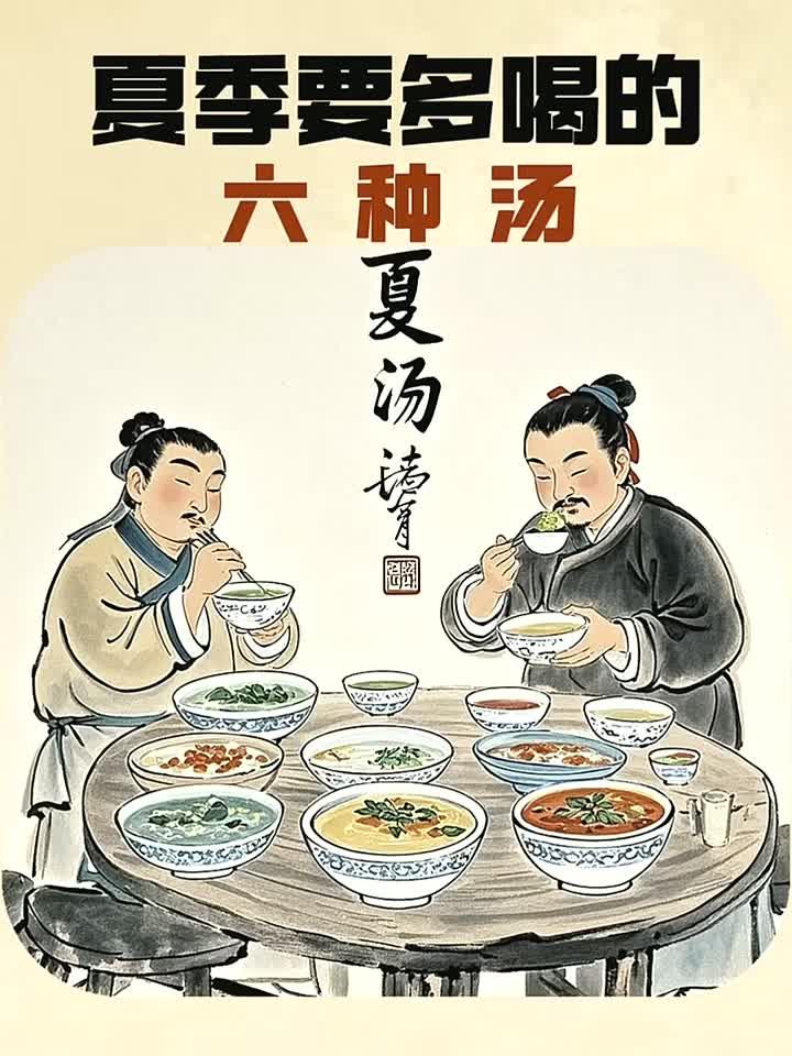 健康养生知识科普,夏季要多喝的六种汤