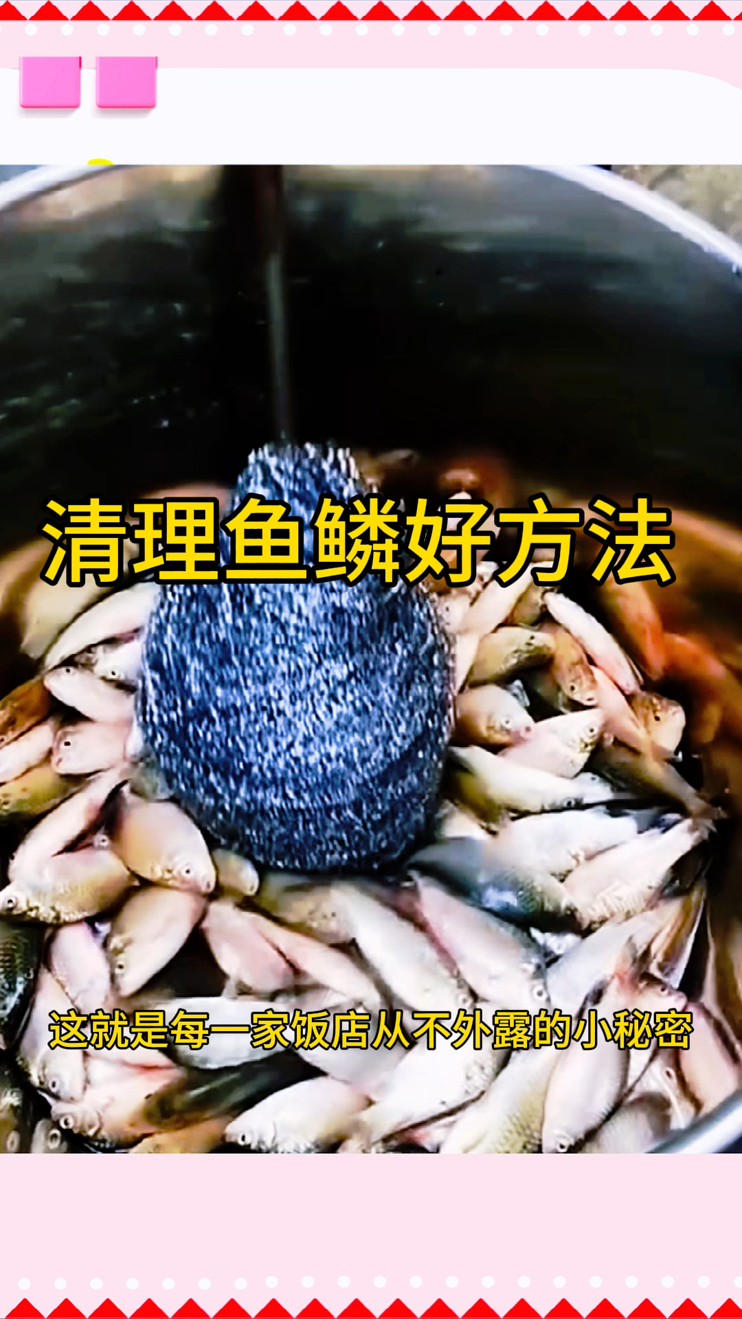 清理鱼鳞好方法,即效率又实用