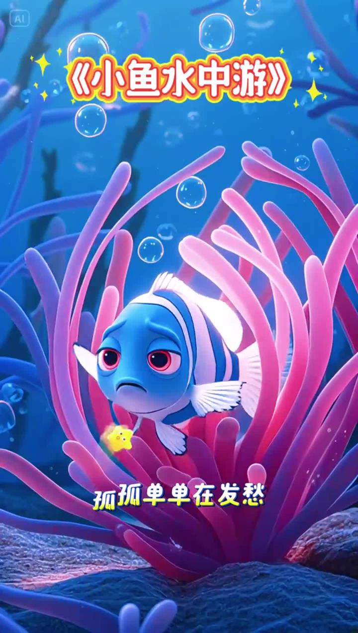 《小鱼水中游》儿歌